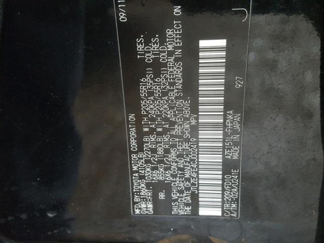 JTLZE4FE4CJ002419 - 2012 TOYOTA SCION XB Qara foto 10