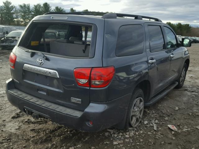 5TDZY68A28S009565 - 2008 TOYOTA SEQUOIA LI BLUE photo 4