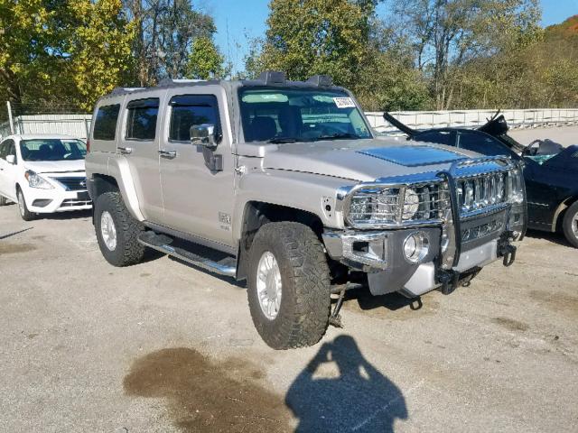 5GTEN13E088125221 - 2008 HUMMER H3 SILVER photo 1