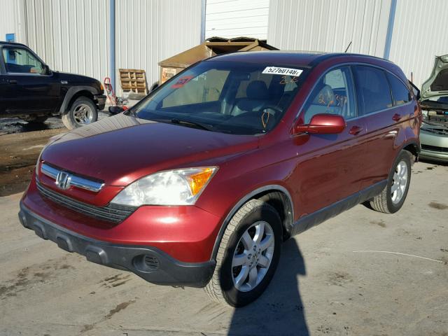 JHLRE38748C013973 - 2008 HONDA CR-V EXL RED photo 2