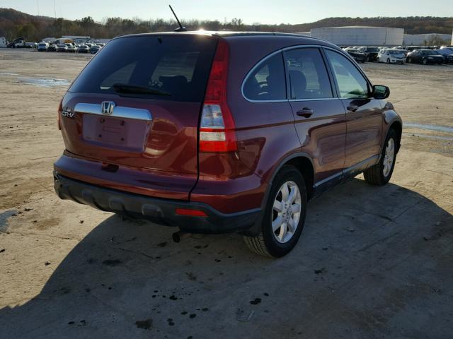 JHLRE38748C013973 - 2008 HONDA CR-V EXL RED photo 4