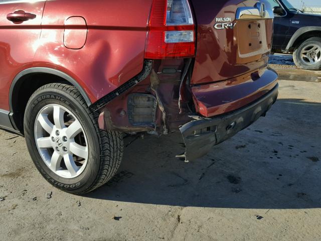 JHLRE38748C013973 - 2008 HONDA CR-V EXL RED photo 9