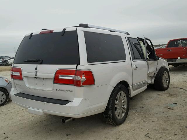 5LMJJ3H52BEJ02837 - 2011 LINCOLN NAVIGATOR Ақ фото 4