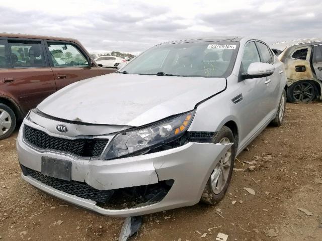 5XXGN4A75DG101476 - 2013 KIA OPTIMA EX SILVER photo 2