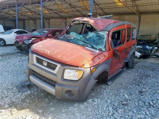 5J6YH17533L016791 - 2003 HONDA ELEMENT EX ORANGE photo 2