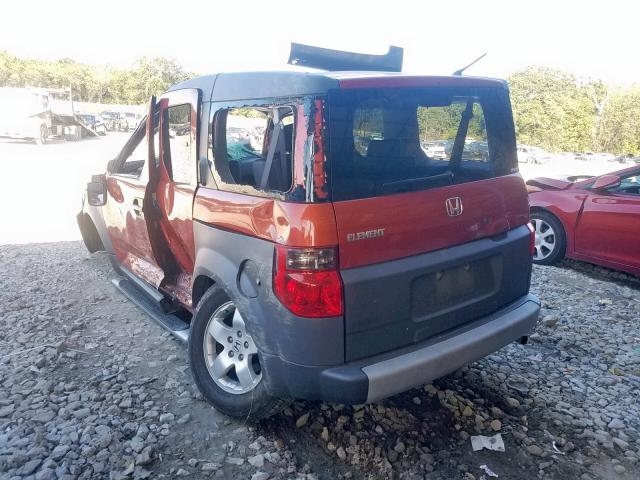 5J6YH17533L016791 - 2003 HONDA ELEMENT EX ORANGE photo 3