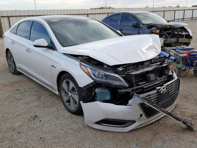 KMHE34L33HA075383 - 2017 HYUNDAI SONATA HYB WHITE photo 1