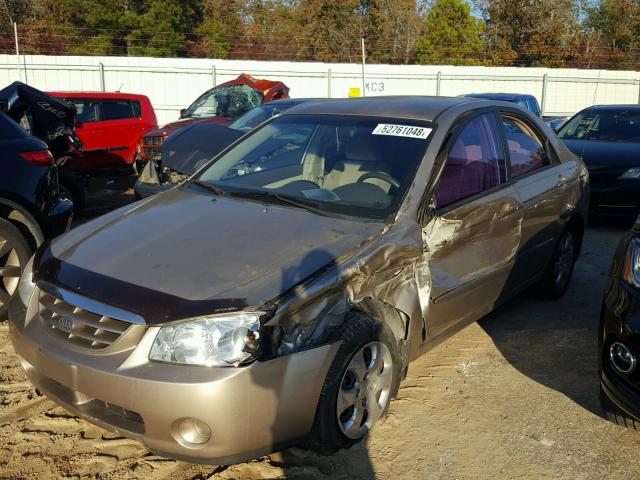 KNAFE121965361016 - 2006 KIA NEW SPECTR TAN photo 2