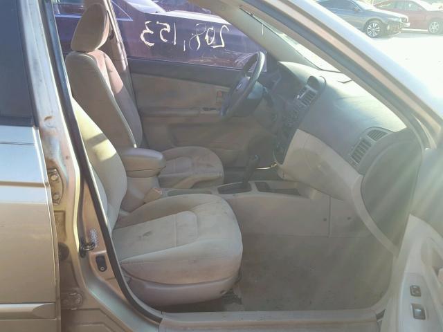 KNAFE121965361016 - 2006 KIA NEW SPECTR TAN photo 5