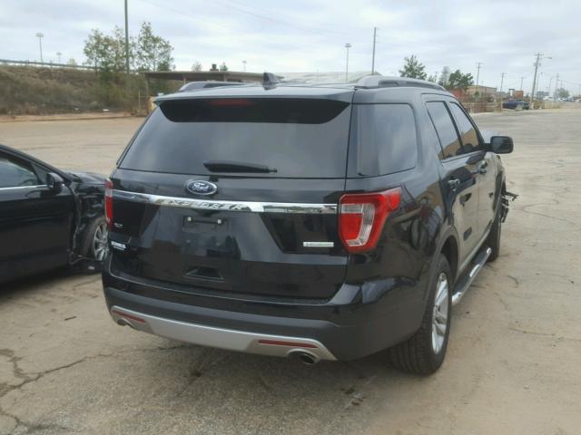 1FM5K7DHXHGD77118 - 2017 FORD EXPLORER X BLACK photo 4