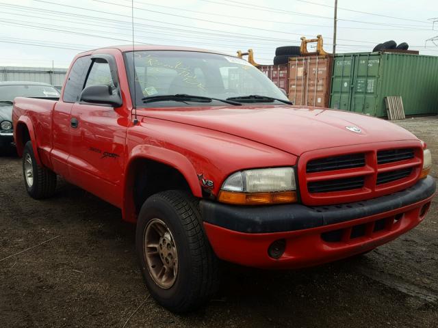 1B7GG22Y3WS557684 - 1998 DODGE DAKOTA RED photo 1