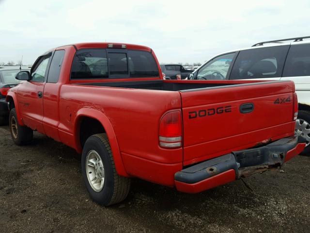 1B7GG22Y3WS557684 - 1998 DODGE DAKOTA RED photo 3