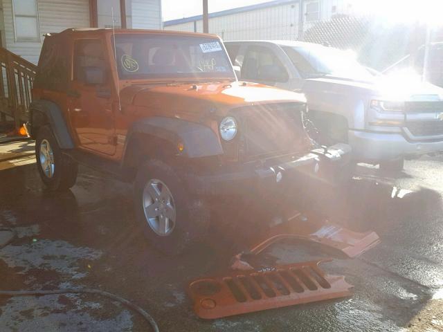 1J4GA2D14BL636832 - 2011 JEEP WRANGLER S ORANGE photo 1