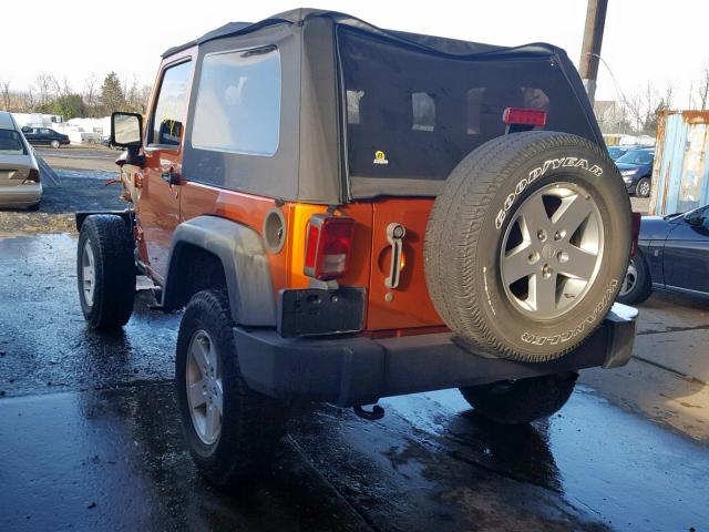 1J4GA2D14BL636832 - 2011 JEEP WRANGLER S ORANGE photo 3