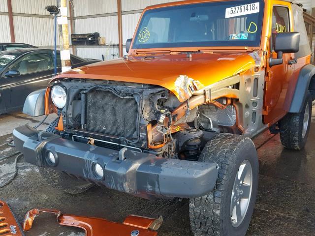 1J4GA2D14BL636832 - 2011 JEEP WRANGLER S ORANGE photo 9