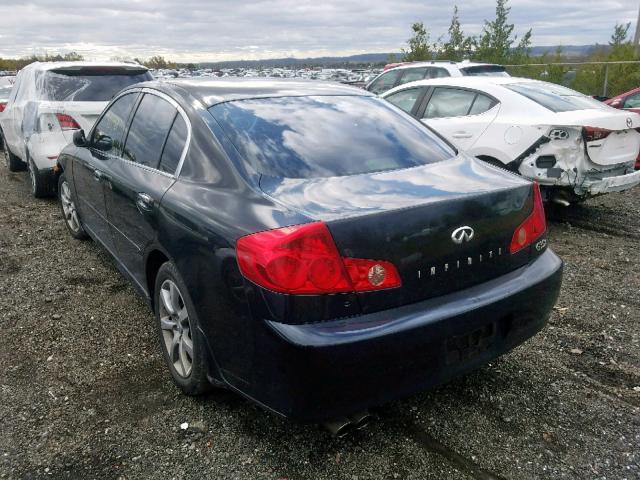 JNKCV51F06M616554 - 2006 INFINITI G35 BLACK photo 3