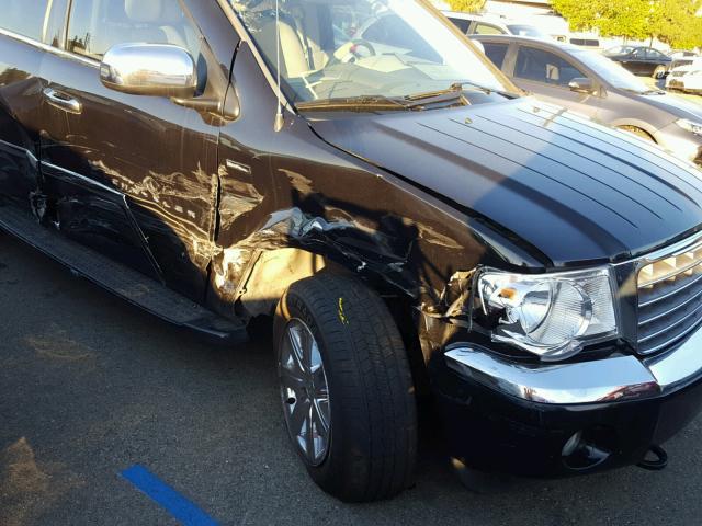 1A8HW58288F132347 - 2008 CHRYSLER ASPEN LIMI BLACK photo 9