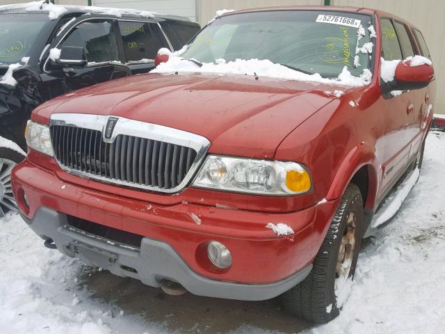 5LMFU28R32LJ16591 - 2002 LINCOLN NAVIGATOR Qırmızı foto 2