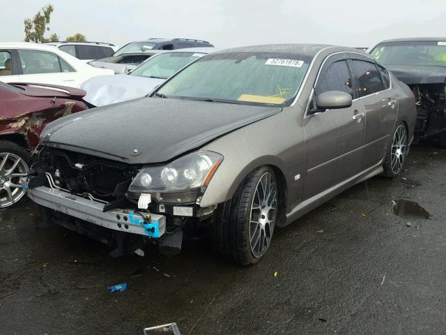 JNKBY01E86M203813 - 2006 INFINITI M45 BASE GRAY photo 2