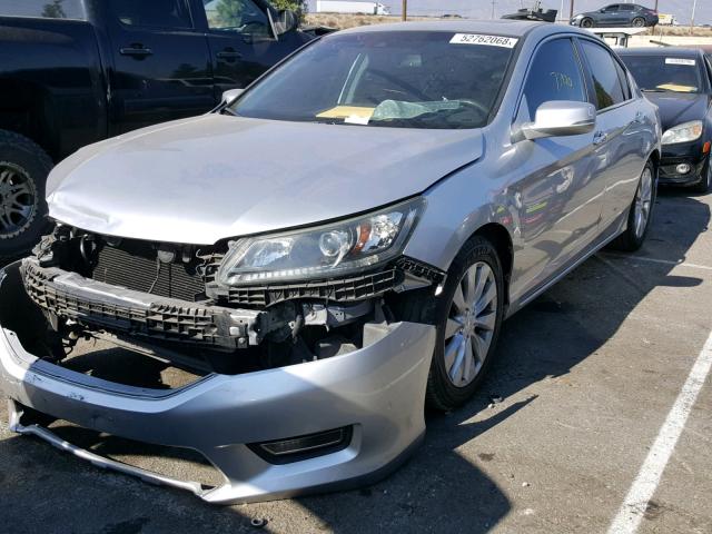 1HGCR2F82DA075215 - 2013 HONDA ACCORD EXL SILVER photo 2