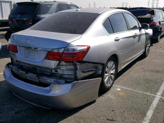 1HGCR2F82DA075215 - 2013 HONDA ACCORD EXL SILVER photo 4