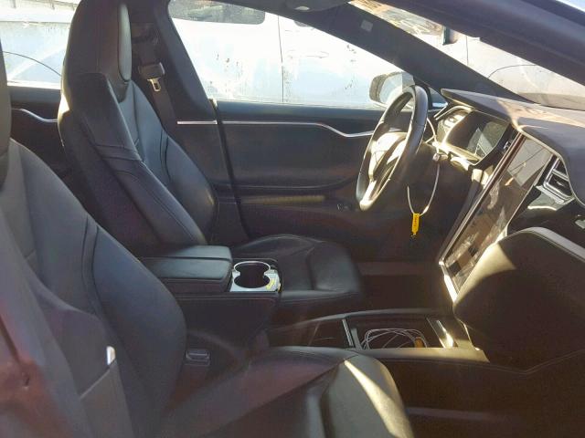 5YJSA1E24GF141073 - 2016 TESLA MODEL S GRAY photo 5