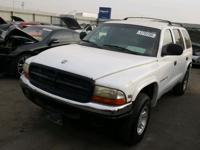 1B4HS28Z8XF577679 - 1999 DODGE DURANGO WHITE photo 2