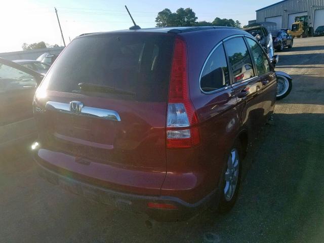 5J6RE48709L043163 - 2009 HONDA CR-V EXL BURGUNDY photo 4