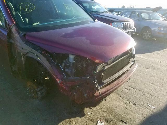 5J6RE48709L043163 - 2009 HONDA CR-V EXL BURGUNDY photo 9