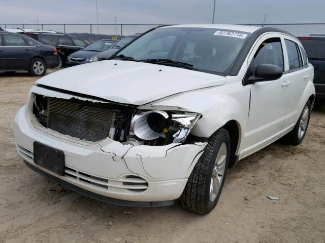 1B3CB4HA2AD632473 - 2010 DODGE CALIBER SX WHITE photo 2