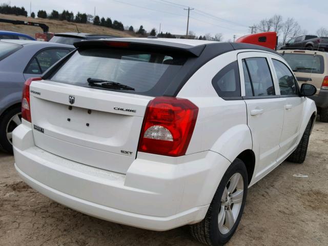 1B3CB4HA2AD632473 - 2010 DODGE CALIBER SX WHITE photo 4