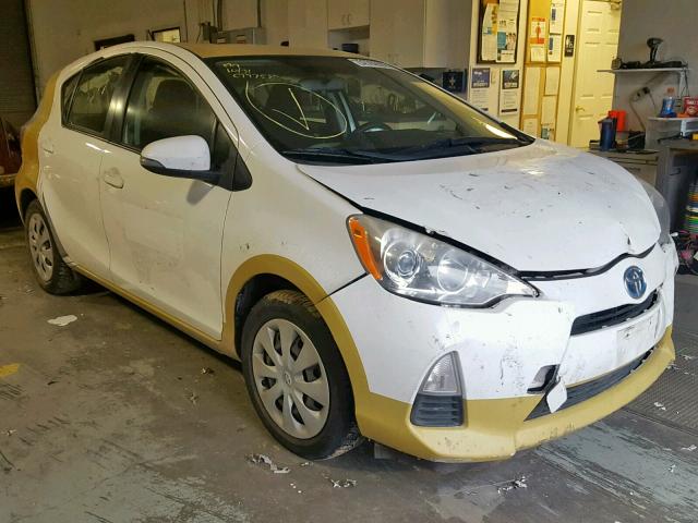 JTDKDTB34C1025455 - 2012 TOYOTA PRIUS C WHITE photo 1