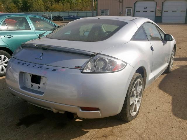 4A3AK64F17E065546 - 2007 MITSUBISHI ECLIPSE ES SILVER photo 4