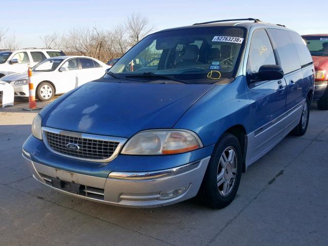 2FMZA53411BB03326 - 2001 FORD WINDSTAR S BLUE photo 2