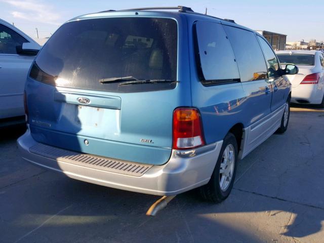 2FMZA53411BB03326 - 2001 FORD WINDSTAR S BLUE photo 4