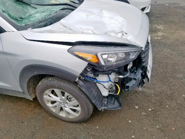 KM8J33A42KU905314 - 2019 HYUNDAI TUCSON LIM SILVER photo 9