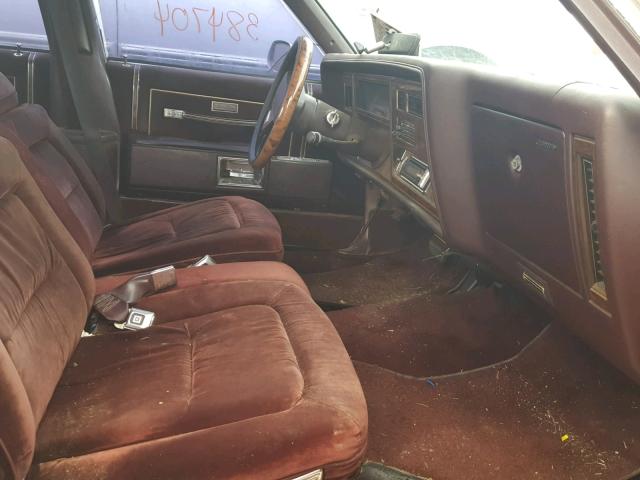 1G3BV69Y0F9052254 - 1985 OLDSMOBILE DELTA 88 R GRAY photo 5