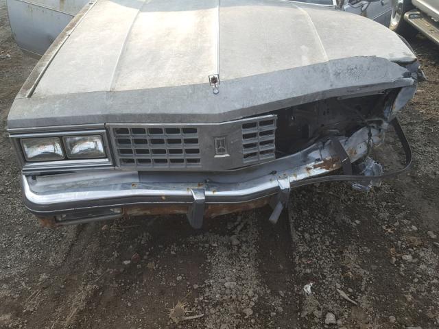 1G3BV69Y0F9052254 - 1985 OLDSMOBILE DELTA 88 R GRAY photo 7