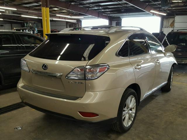 JTJBC1BA5C2434853 - 2012 LEXUS RX 450 GOLD photo 4