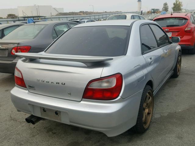 JF1GD29692G518128 - 2002 SUBARU IMPREZA WR SILVER photo 4