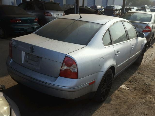 WVWPD63B33P434816 - 2003 VOLKSWAGEN PASSAT GLS SILVER photo 4