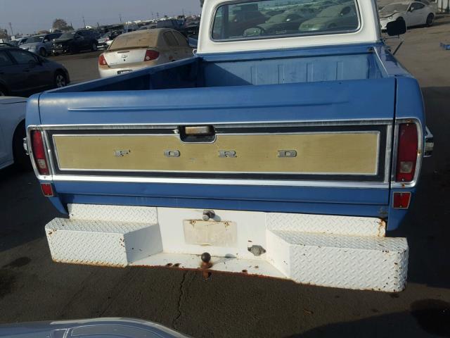 F25HRG74363 - 1970 FORD F-100 BLUE photo 6