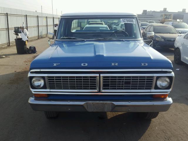 F25HRG74363 - 1970 FORD F-100 BLUE photo 9