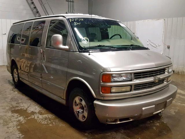 1GNFG65R411201306 - 2001 CHEVROLET EXPRESS G1 TAN photo 1