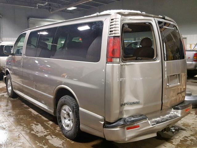 1GNFG65R411201306 - 2001 CHEVROLET EXPRESS G1 TAN photo 3