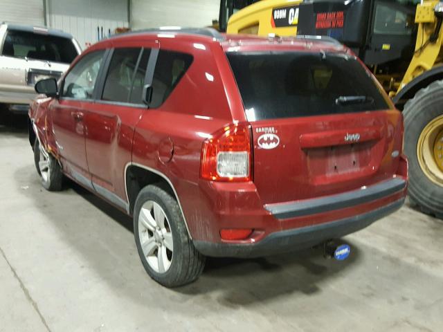 1J4NT1FB6BD138708 - 2011 JEEP COMPASS SP Қызыл фото 3