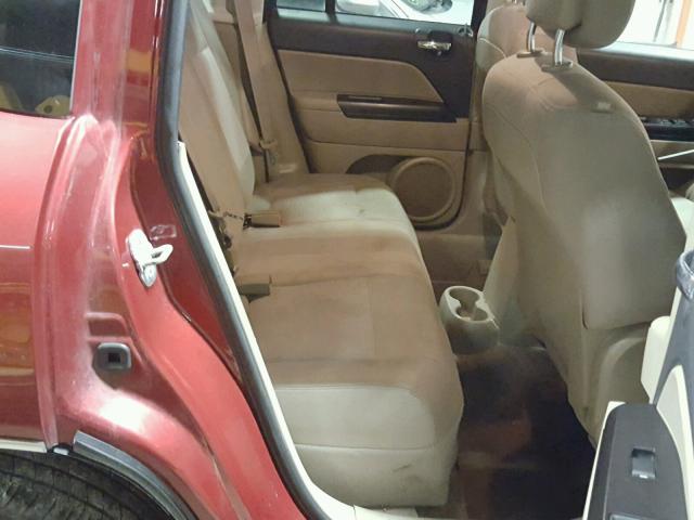 1J4NT1FB6BD138708 - 2011 JEEP COMPASS SP Қызыл фото 6