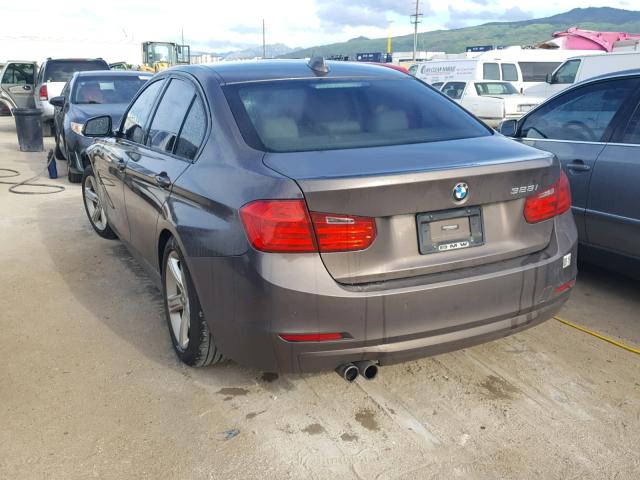 WBA3C1C54DF443754 - 2013 BMW 328 I SULE BROWN photo 3