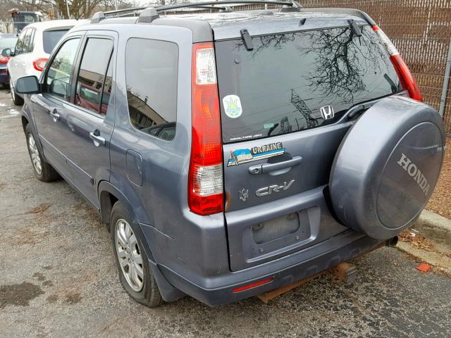 JHLRD78976C003978 - 2006 HONDA CR-V SE GRAY photo 3