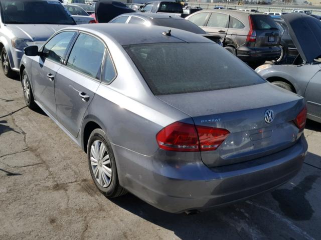 1VWAP7A31EC024330 - 2014 VOLKSWAGEN PASSAT S GRAY photo 3